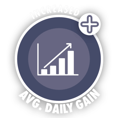 increased average daily gain